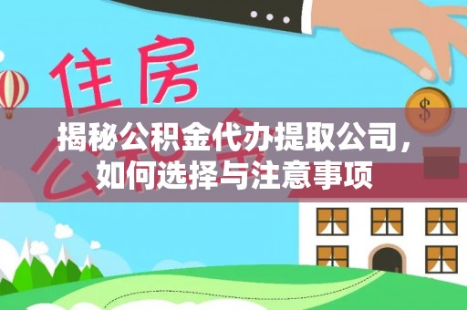 沙依巴克揭秘公积金代办提取公司，如何选择与注意事项